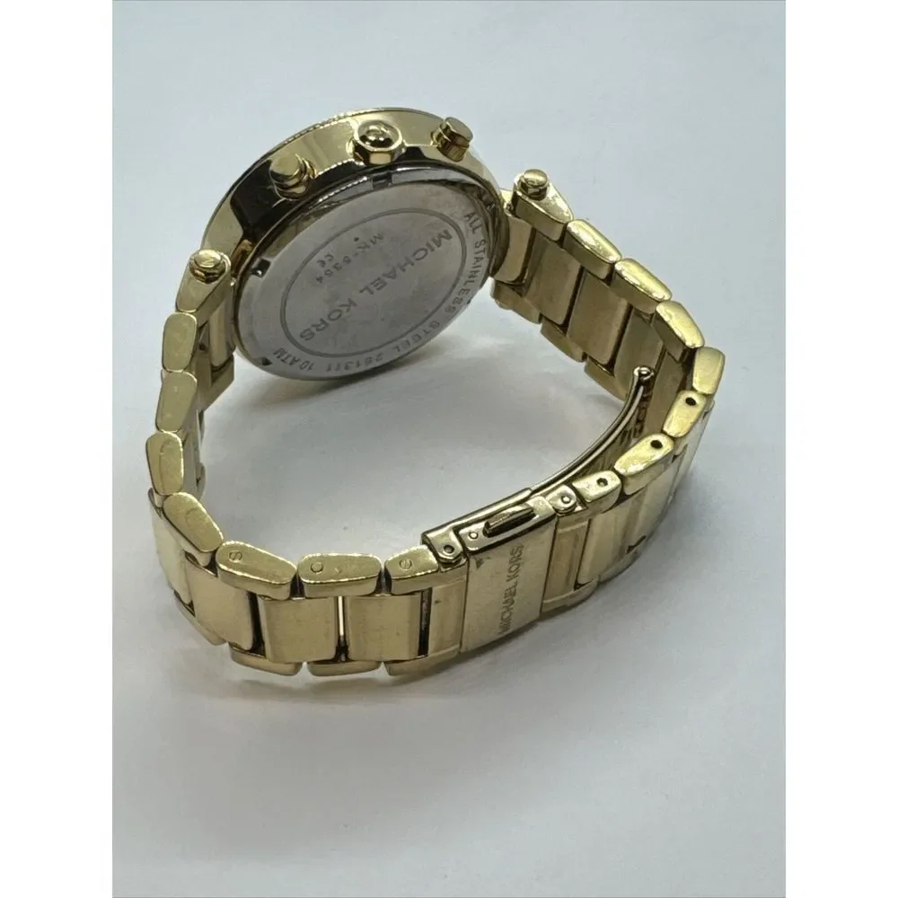 Michael Kors Parker MK5354 Women's Gold Stainless Steel Analog Dial Watch JNA377
